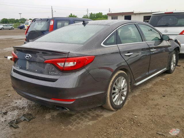 5NPE34AFXFH122836 - 2015 HYUNDAI SONATA SPO BROWN photo 4