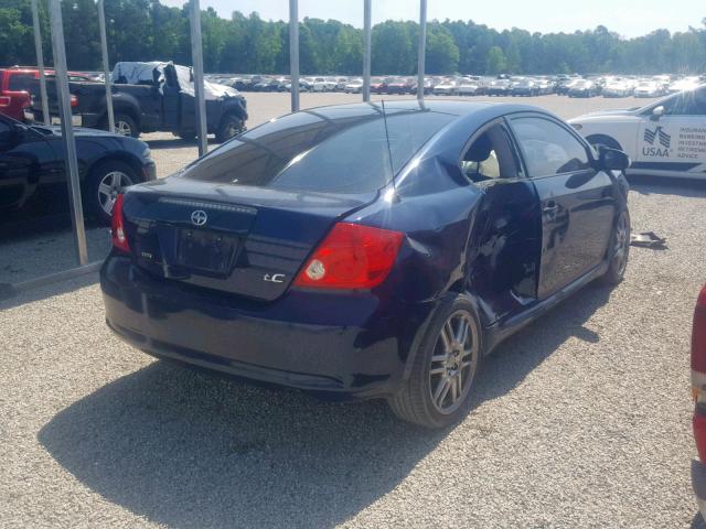 JTKDE177060109961 - 2006 TOYOTA SCION TC BLUE photo 4