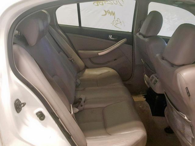 JNKCV51E25M200320 - 2005 INFINITI G35 WHITE photo 6