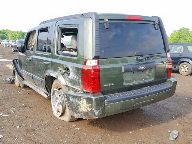 1J8HG48K97C668683 - 2007 JEEP COMMANDER 绿色 照片 3