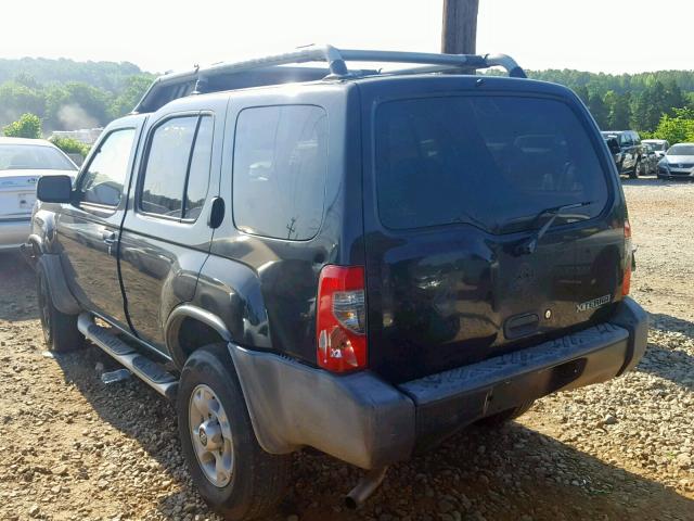 5N1ED28T0YC523772 - 2000 NISSAN XTERRA XE BLACK photo 3