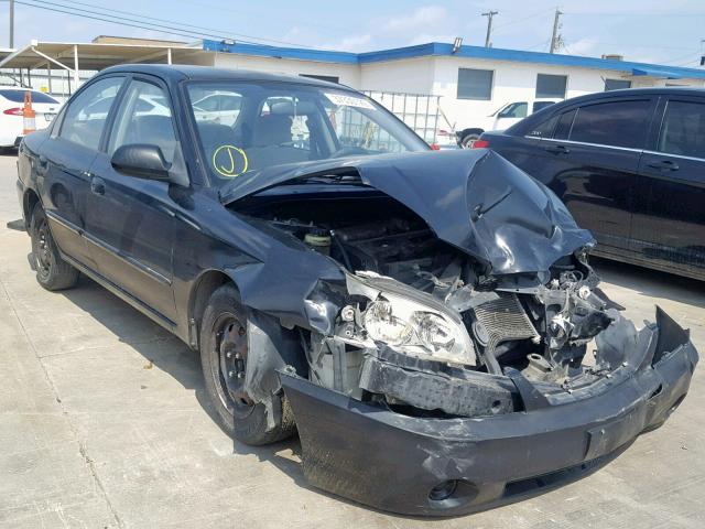 KNAFB121435292353 - 2003 KIA SPECTRA BA BLACK photo 1