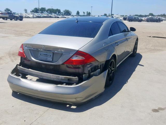 WDDDJ75X16A013801 - 2006 MERCEDES-BENZ CLS 500C SILVER photo 4