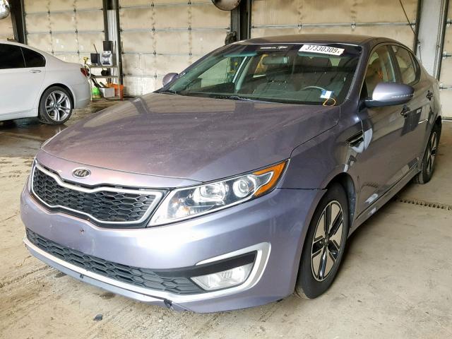 KNAGM4AD9B5008810 - 2011 KIA OPTIMA HYB GRAY photo 2