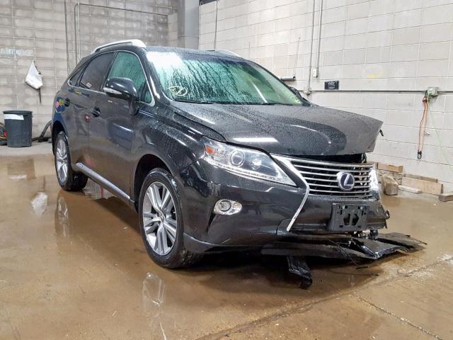 2T2BC1BA3FC008857 - 2015 LEXUS RX 450H BLACK photo 1