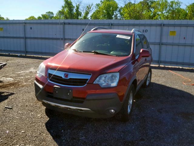 3GSCL33P98S637587 - 2008 SATURN VUE XE MAROON photo 2