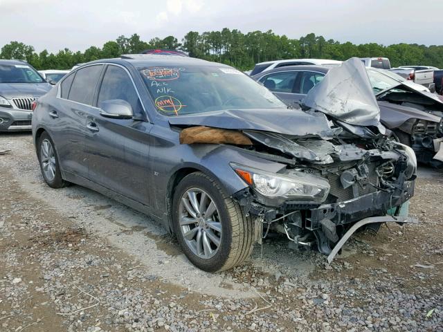 JN1BV7AP1EM677155 - 2014 INFINITI Q50 BASE GRAY photo 1