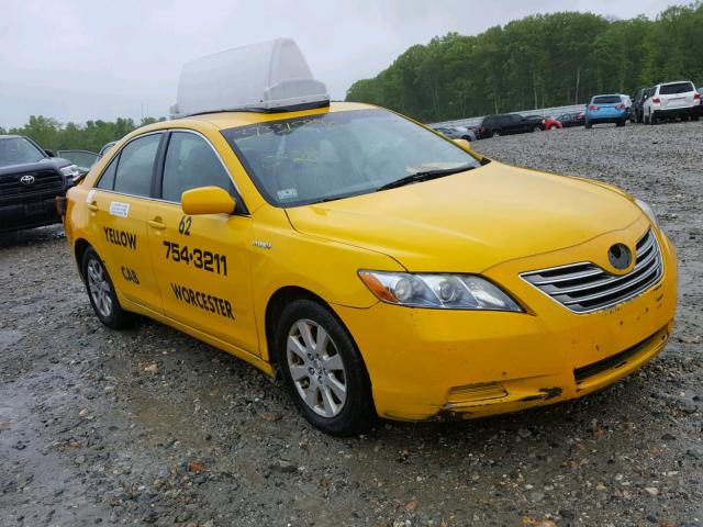 4T1BB46K99U104443 - 2009 TOYOTA CAMRY HYBR YELLOW photo 1