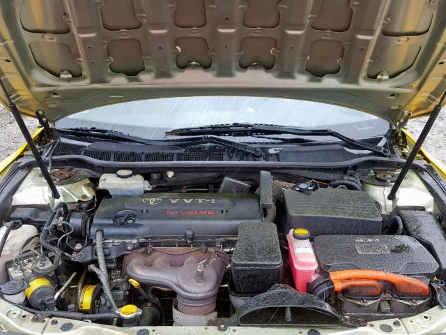 4T1BB46K99U104443 - 2009 TOYOTA CAMRY HYBR YELLOW photo 7