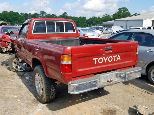 JT4RN01P8M7050517 - 1991 TOYOTA PICKUP 1/2 MAROON photo 3