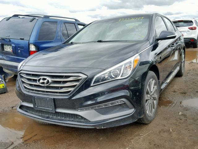 5NPE34AF1GH318794 - 2016 HYUNDAI SONATA SPO BLACK photo 2