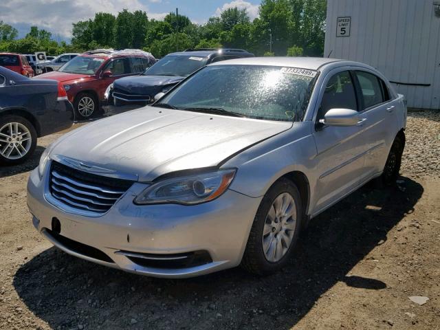 1C3CCBAB4CN190753 - 2012 CHRYSLER 200 LX SILVER photo 2