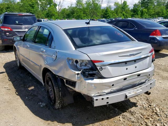 1C3CCBAB4CN190753 - 2012 CHRYSLER 200 LX SILVER photo 3