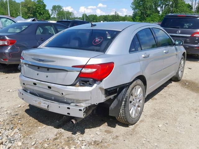 1C3CCBAB4CN190753 - 2012 CHRYSLER 200 LX SILVER photo 4