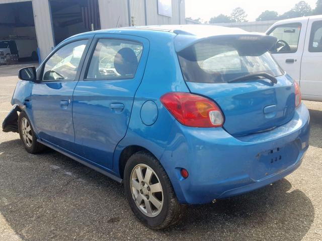 ML32A3HJXEH003861 - 2014 MITSUBISHI MIRAGE DE BLUE photo 3