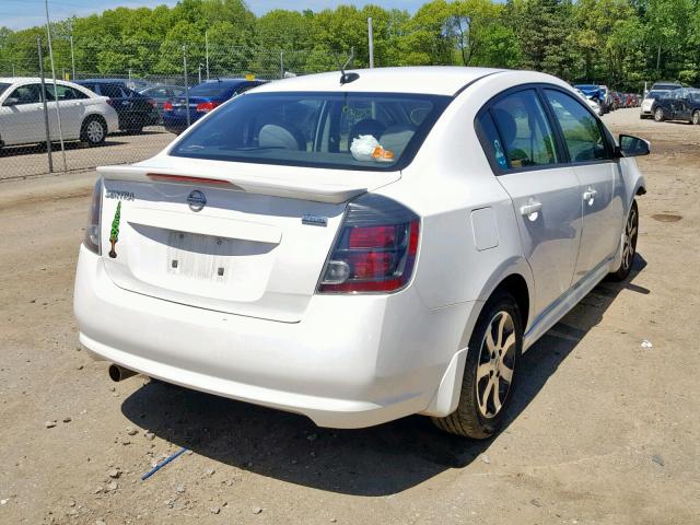 3N1AB6AP3BL716882 - 2011 NISSAN SENTRA 2.0 WHITE photo 4