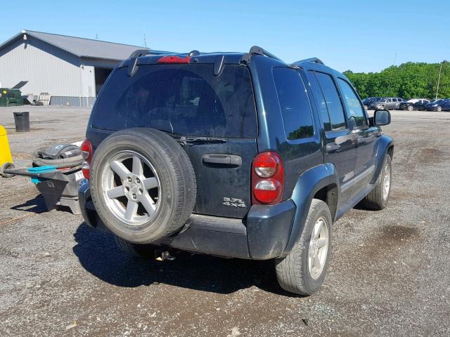 1J4GL58K35W654773 - 2005 JEEP LIBERTY LI GREEN photo 4