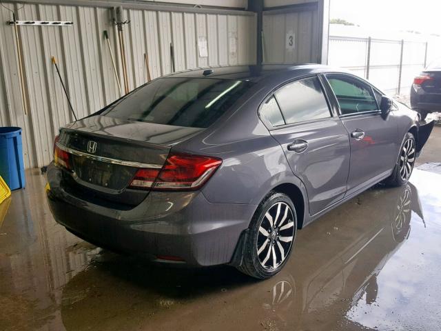 2HGFB2F91FH514872 - 2015 HONDA CIVIC EXL GRAY photo 4