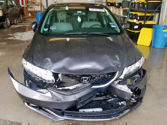 2HGFB2F91FH514872 - 2015 HONDA CIVIC EXL GRAY photo 9