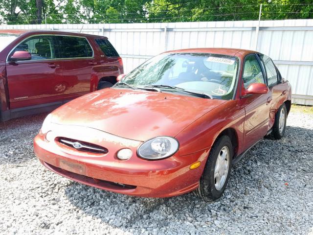 1FAFP52U0WG116677 - 1998 FORD TAURUS LX BURGUNDY photo 2