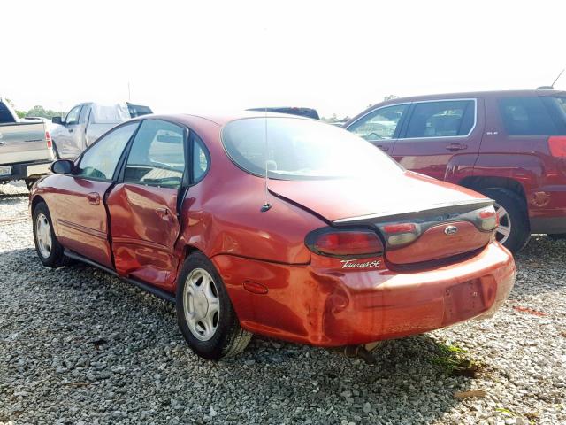 1FAFP52U0WG116677 - 1998 FORD TAURUS LX BURGUNDY photo 3