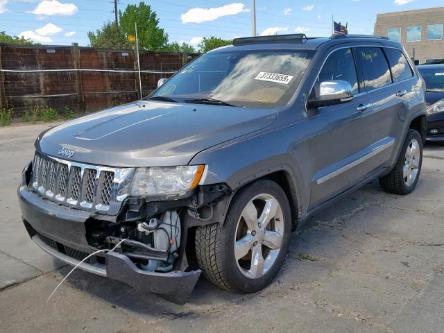 1J4RR6GT5BC643438 - 2011 JEEP GRAND CHER GRAY photo 2