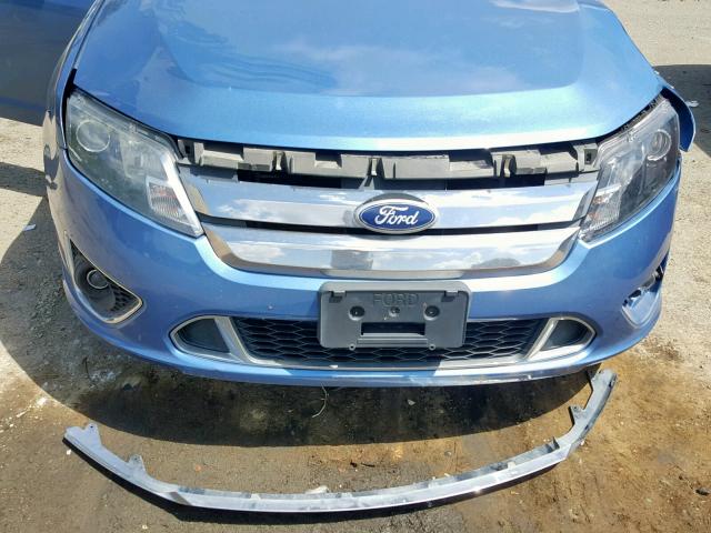 3FAHP0KC3AR382392 - 2010 FORD FUSION SPO BLUE photo 7