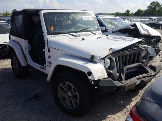 1C4GJWAG3EL188559 - 2014 JEEP WRANGLER S WHITE photo 1