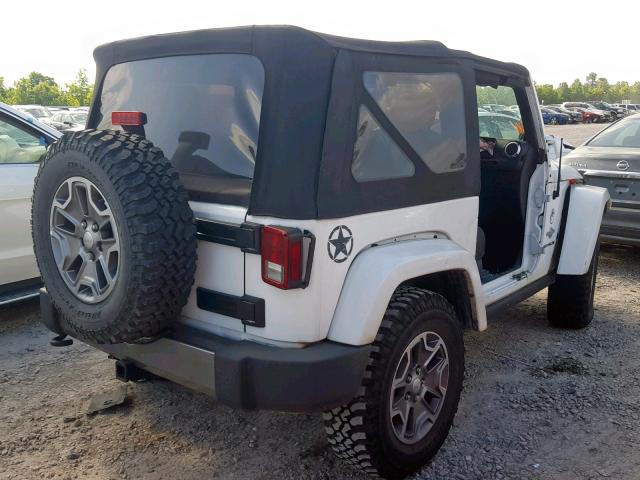 1C4GJWAG3EL188559 - 2014 JEEP WRANGLER S WHITE photo 4