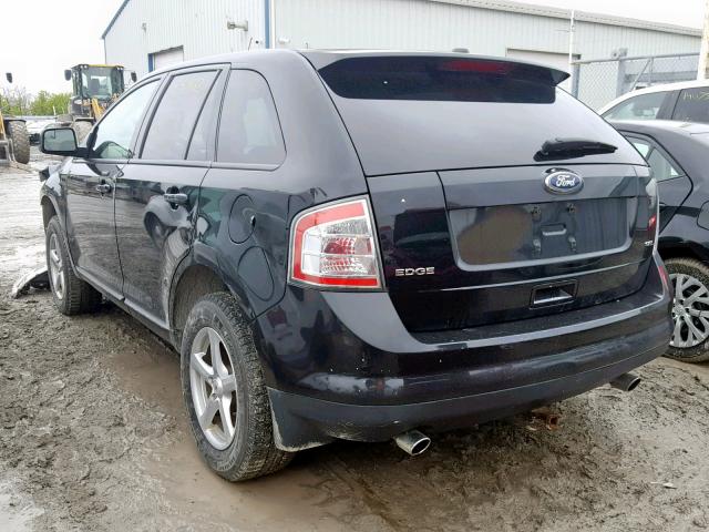 2FMDK3JC8ABB66610 - 2010 FORD EDGE SEL BLACK photo 3