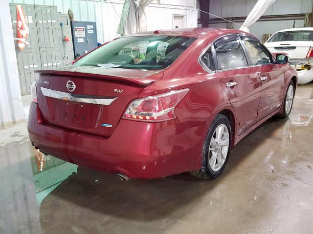 1N4AL3APXDC911634 - 2013 NISSAN ALTIMA 2.5 RED photo 4