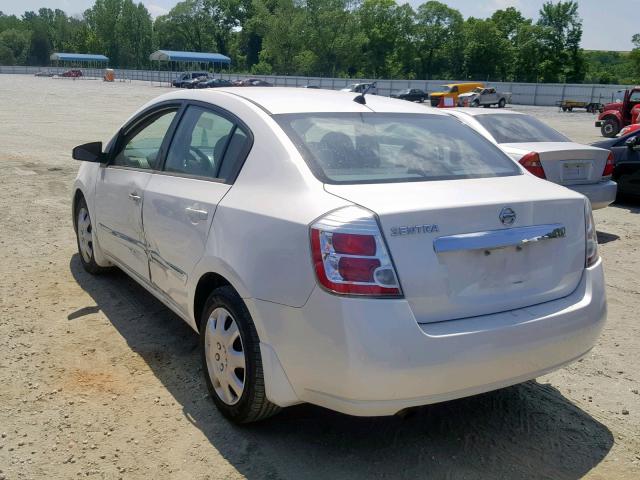 3N1AB6AP4AL653970 - 2010 NISSAN SENTRA 2.0 WHITE photo 3