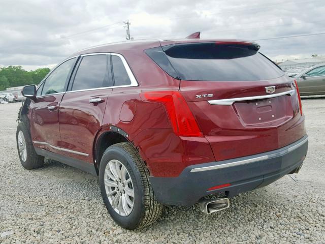 1GYKNARS0JZ209749 - 2018 CADILLAC XT5 MAROON photo 3