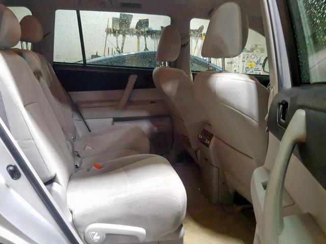 5TDBK3EH7AS024247 - 2010 TOYOTA HIGHLANDER SILVER photo 6