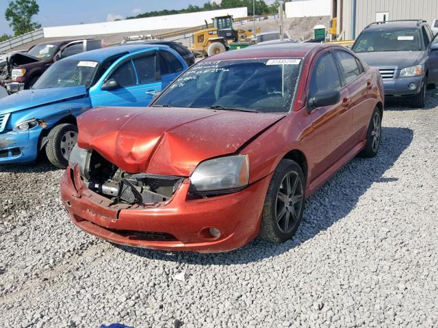 4A3AB76T88E020016 - 2008 MITSUBISHI GALANT RAL RED photo 2