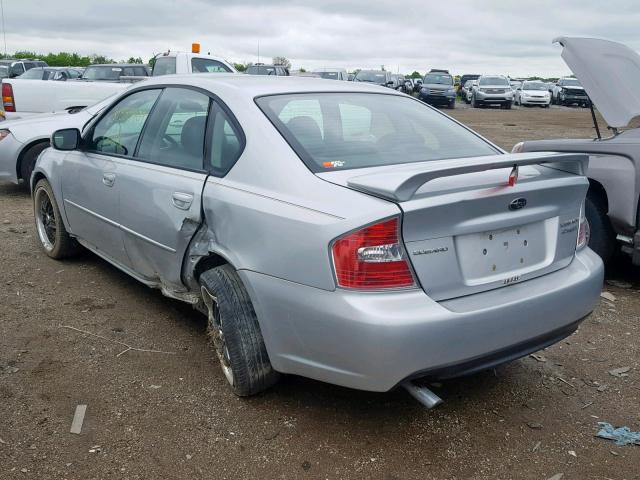 4S3BL676464216559 - 2006 SUBARU LEGACY GT SILVER photo 3