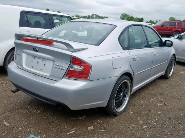 4S3BL676464216559 - 2006 SUBARU LEGACY GT SILVER photo 4