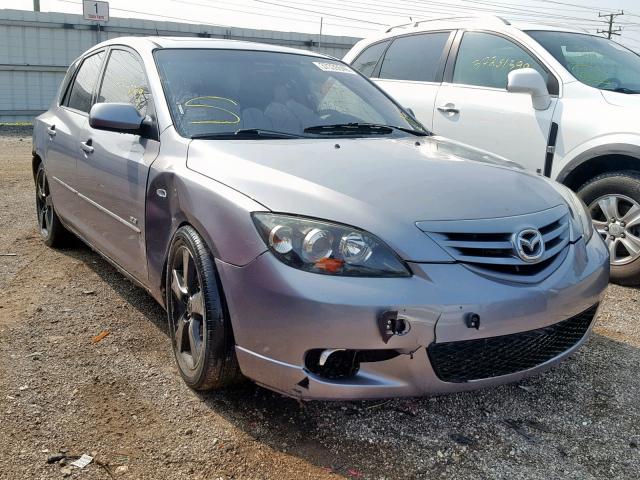 JM1BK343051225982 - 2005 MAZDA 3 HATCHBAC GRAY photo 1