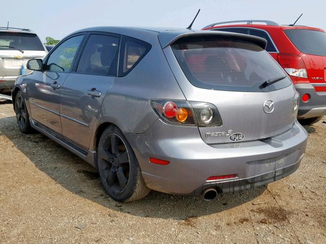 JM1BK343051225982 - 2005 MAZDA 3 HATCHBAC GRAY photo 3