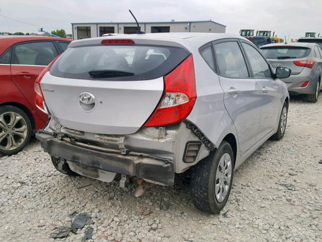 KMHCT5AE7GU273852 - 2016 HYUNDAI ACCENT SE GRAY photo 4