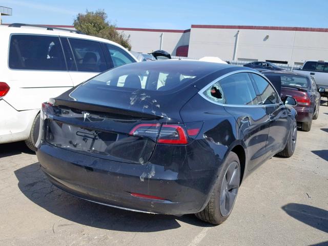 5YJ3E1EA1JF020993 - 2018 TESLA MODEL 3 BLACK photo 4