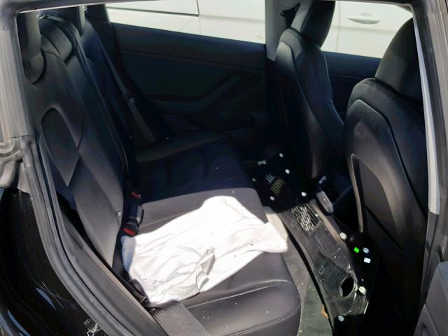 5YJ3E1EA1JF020993 - 2018 TESLA MODEL 3 BLACK photo 6