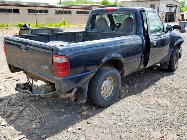 1FTYR10D91TA80352 - 2001 FORD RANGER BLACK photo 4