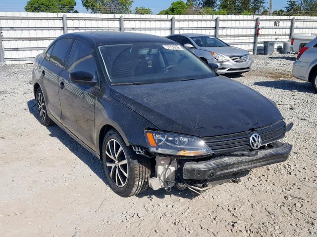 3VW2K7AJ0CM380037 - 2012 VOLKSWAGEN JETTA BASE BLACK photo 1