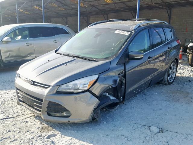 1FMCU0J98EUB68754 - 2014 FORD ESCAPE TIT GRAY photo 2