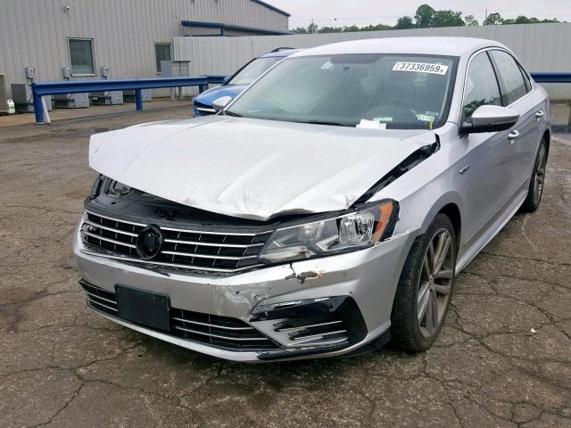 1VWDT7A35HC039524 - 2017 VOLKSWAGEN PASSAT R-L SILVER photo 2