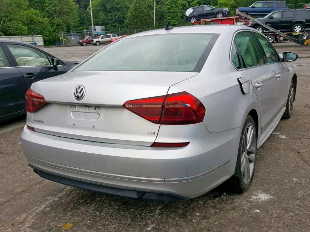 1VWDT7A35HC039524 - 2017 VOLKSWAGEN PASSAT R-L SILVER photo 4