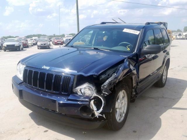 1J4GR48K35C696810 - 2005 JEEP GRAND CHER BLUE photo 2