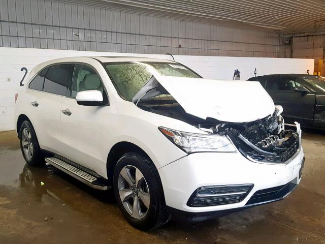 5FRYD4H23EB018357 - 2014 ACURA MDX WHITE photo 1