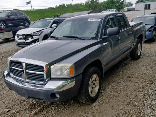 1D7HE48N95S337912 - 2005 DODGE DAKOTA QUA GRAY photo 2